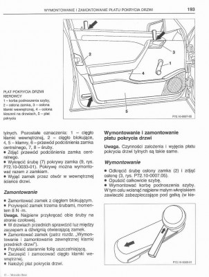 Mercedes W202 :: Zobacz Temat - Jak Ściągnąć Tapicerke Drzwi?